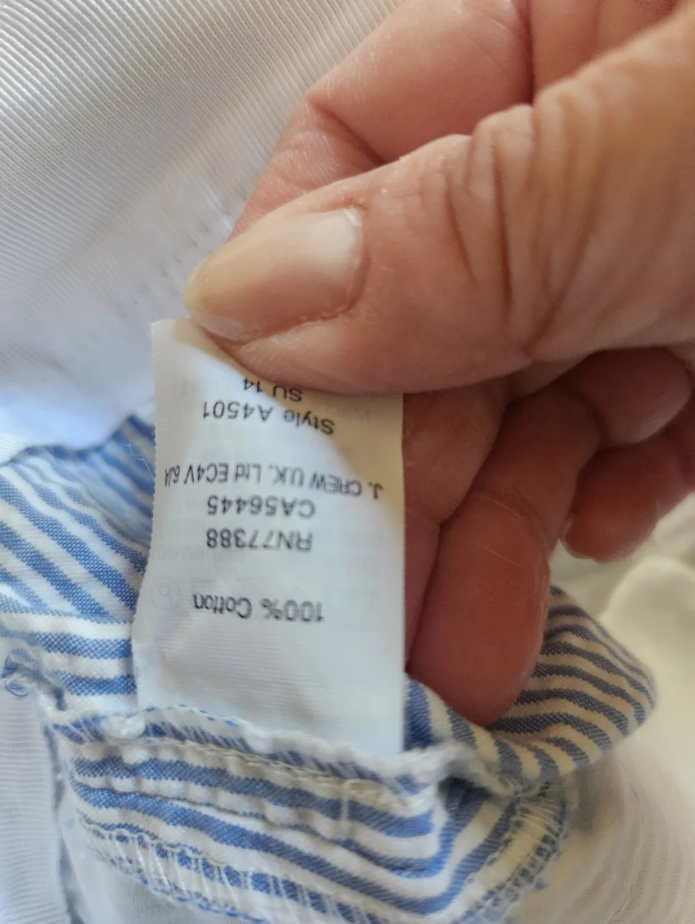 J Crew Blue Striped Chino Shorts